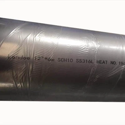 ASTM A312 TP316L Seamless Pipe, ASME B36.19, 12 Inch, SCH10, 6M